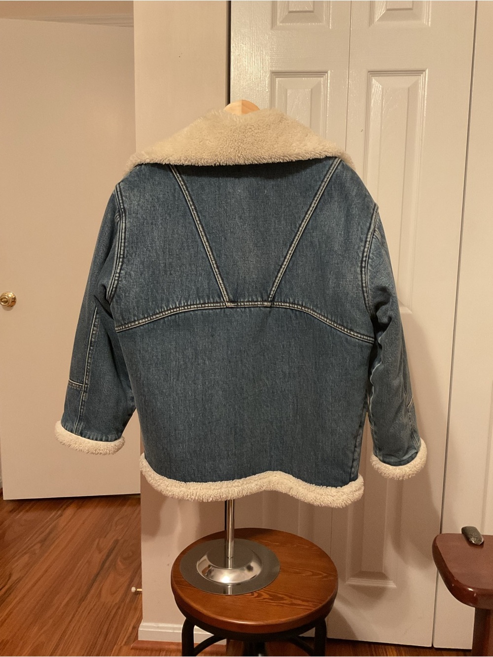Mango women’s Denim Jacket - Blue - Picture 6 of 10